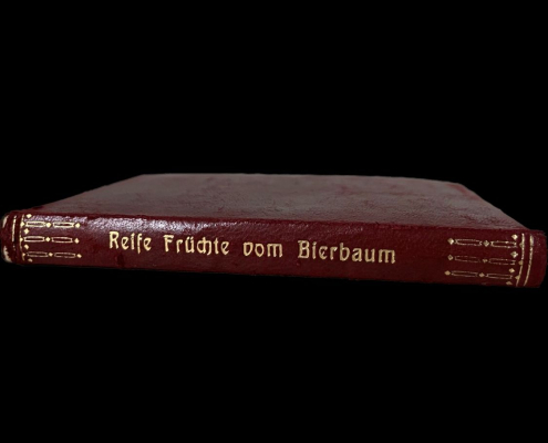 Schlichter Verlagseinband in Ganzleder für: Reife Früchte von Otto Julius Bierbaum, Leipzig: Philipp Reclam jun. 1910? - Signatur: 19 ZZ 15540