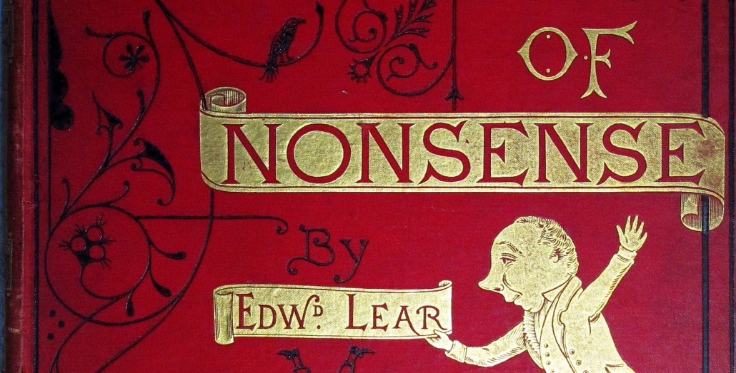 Verlagseinband von Warne in London und Scribner, Welford and Armstrong in New York für: A book of nonsense by Edward Lear 1875 - Signatur: 4