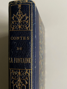 Buchrücken eines französischen Verlagseinbandes um 1905 - Signatur: 19 ZZ 12977