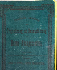 Einbandbroschur aus grünem Gewebe. Verlagseinband von G. Heckenast's Nachfolger Rudolf Drodtleff in Pressburg 1887 – Signatur: 50 MA 36273
