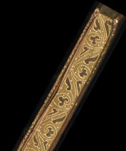 Geschmückter Buchschnitt mit Goldfarben. 16. Jahrhundert - Signatur: Ebd 96-2