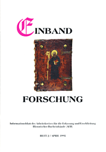 Titel Einbandforschung Heft 2