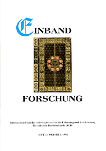 Titel Einbandforschung Heft 3