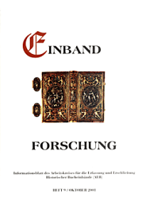 Titel Einbandforschung Heft 9
