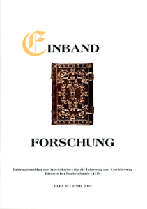 Titel Einbandforschung Heft 10