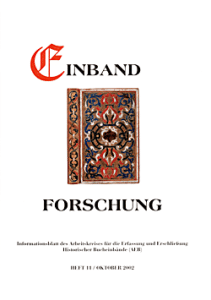 Titel Einbandforschung Heft 11