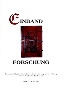 Titel Einbandforschung Heft 12