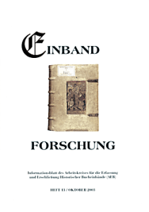 Titel Einbandforschung Heft 13