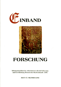 Titel Einbandforschung Heft 15