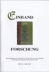 Titel Einbandforschung Heft 22