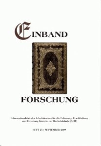 Titel Einbandforschung Heft 25
