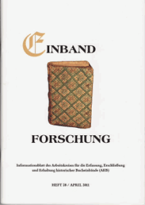 Titel Einbandforschung Heft 28