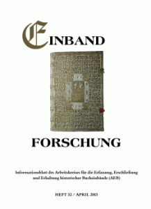 Titel Einbandforschung Heft 32