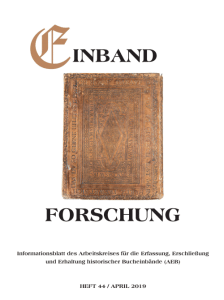 Titel Einbandforschung Heft 44